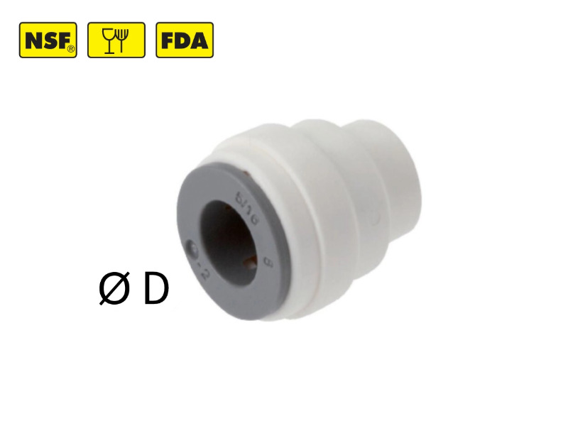 Steckkappe  IQS-LE (metrisch) für Schlauchleitungen