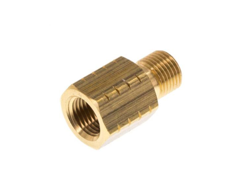 Reduziernippel AG G 1/4" - IG 1/4" NPT Messing