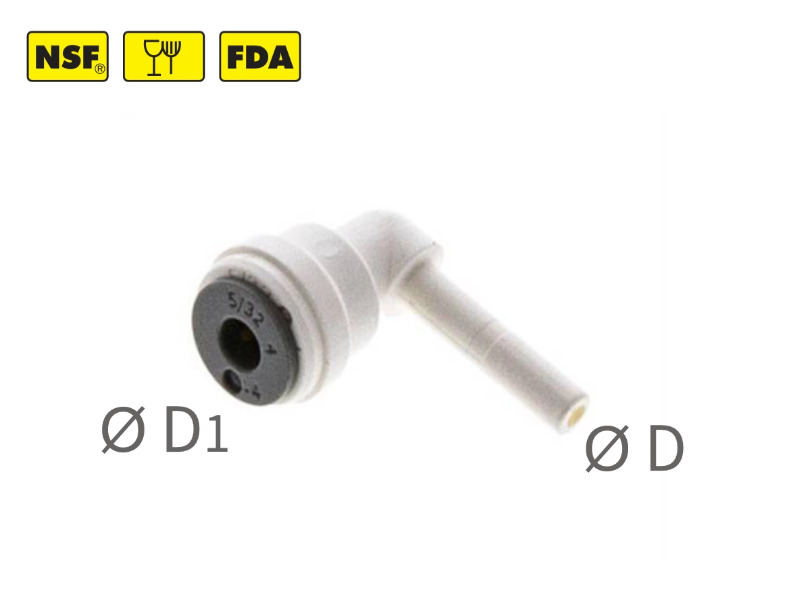 Winkel Steckverbinder mit Stecknippel IQS-LE (Inch)