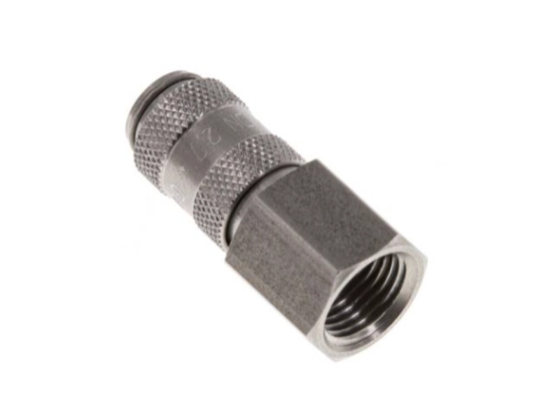 Kupplungsdose beidseitig absperrend IG G 1/8" NW 2,7 Edelstahl 1.4305