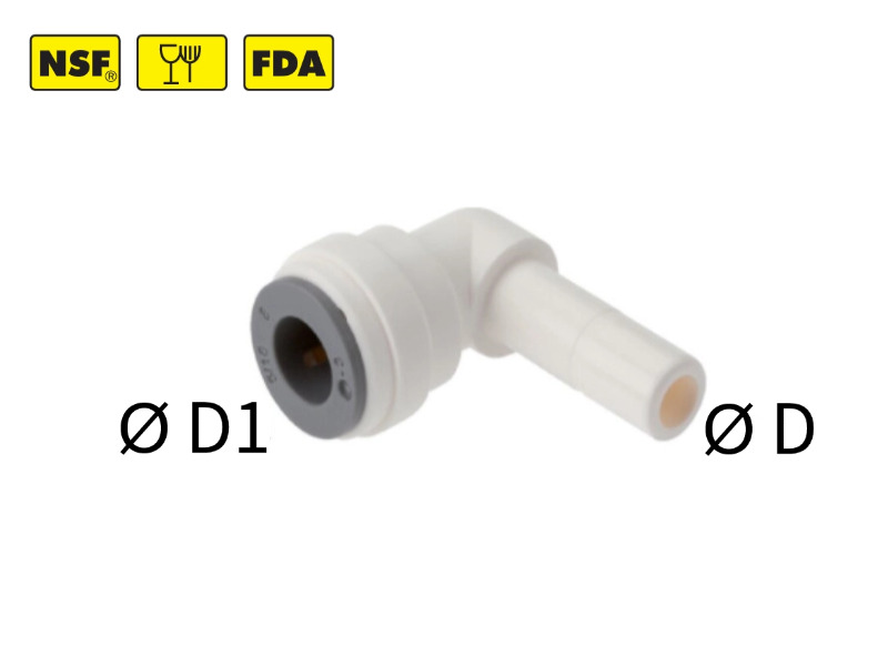 L-Steckverbinder mit Stecknippel IQS-LE (metrisch)