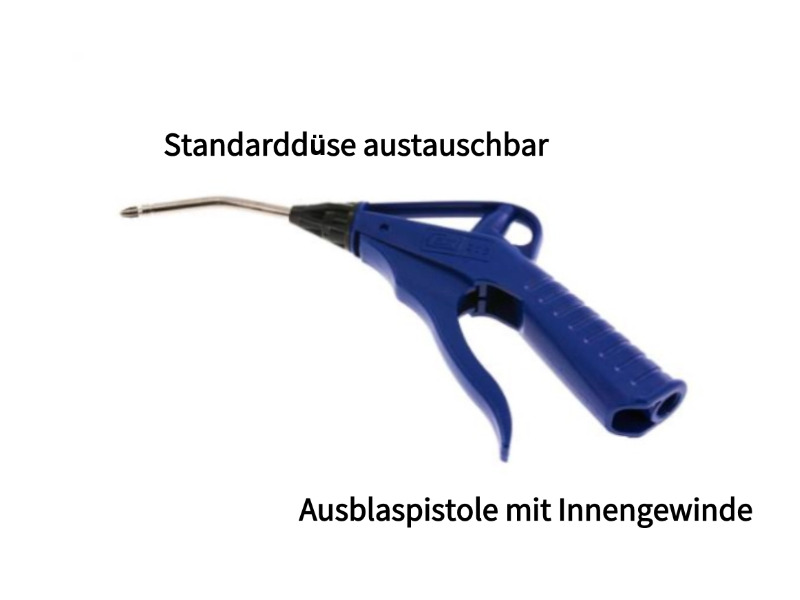 fein dosierbare Ausblaspistole Innengewinde IG G 1/4" mit Lärmschutzdüse VR nicht austauschbar