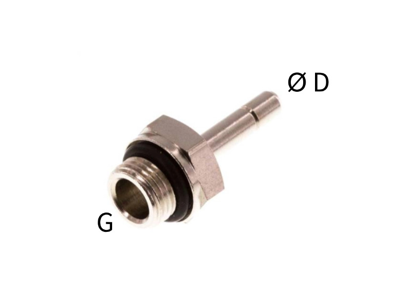 AG G zöllig zylindrisch (80°C) Einschraubtülle-Steckanschluss