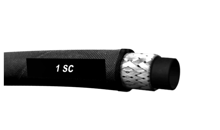 1 SC DN 06 Waschgeräteschlauch schwarz 