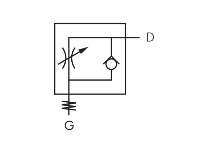 IQS Drosselrückschlagventil AG G 3/8" - 12 mm abluftregelnd