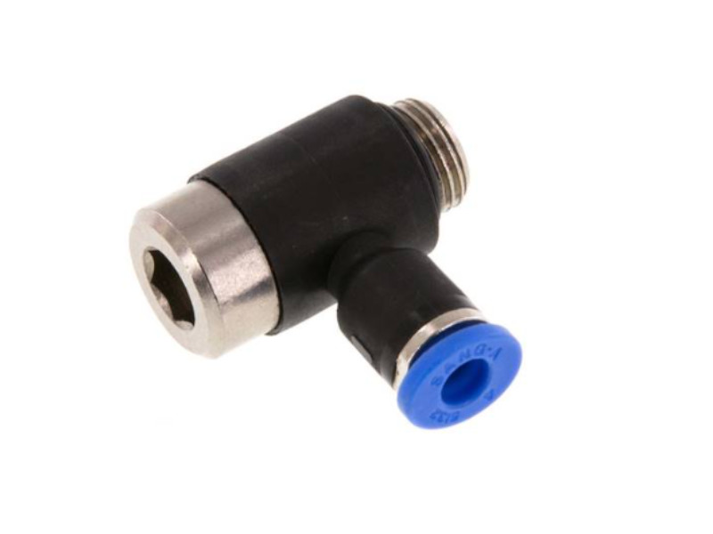 90° Winkel Steckverschraubung IG M5 - 4mm IQS-Standard