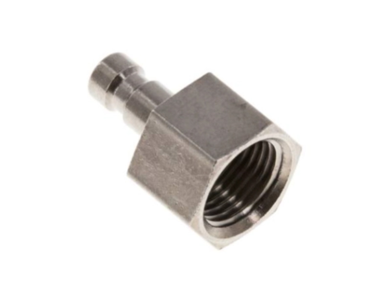 Kupplungsstecker IG G 1/8" NW 2,7 Messing vernickelt