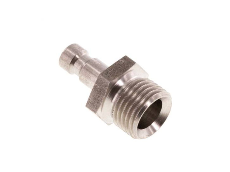 Kupplungsstecker AG G 1/8" NW 2,7 Edelstahl 1.4305