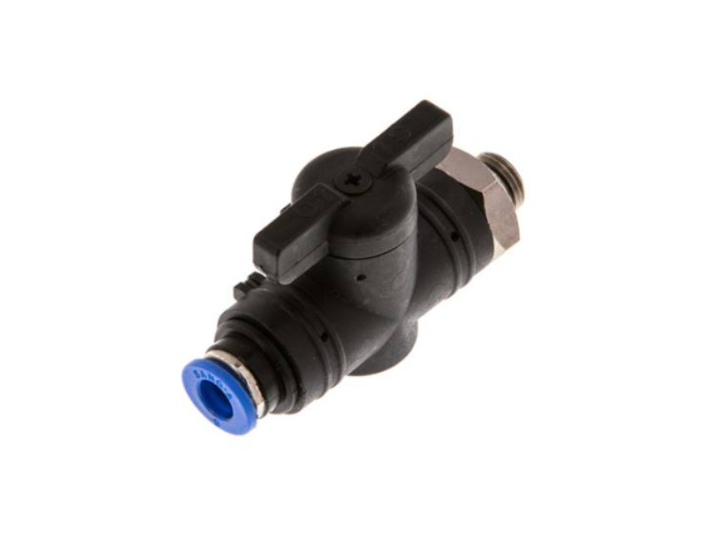 2/2 Absperrhahn Steckverschraubung AG G 1/4" - 8mm IQS-Standard