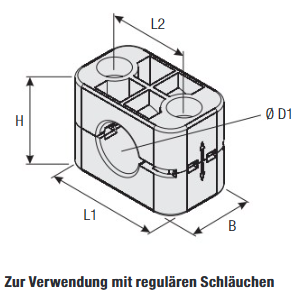 STAUFF Schellenkörper BG 3 D1 Ø 25,4 mm D2 Ø 23,7