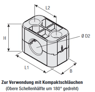 STAUFF Schellenkörper BG 3 D1 Ø 25,4 mm D2 Ø 23,7