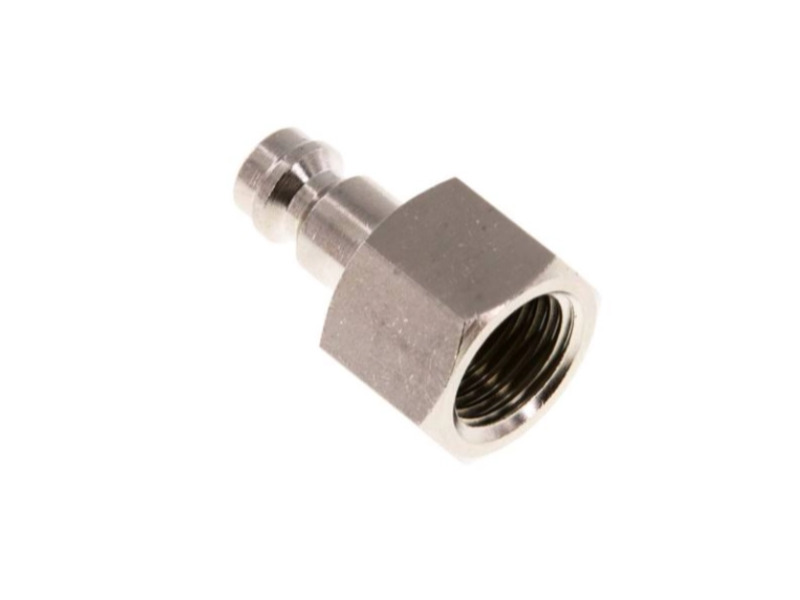 Kupplungsstecker IG G 1/8" NW 5 Messing vernickelt