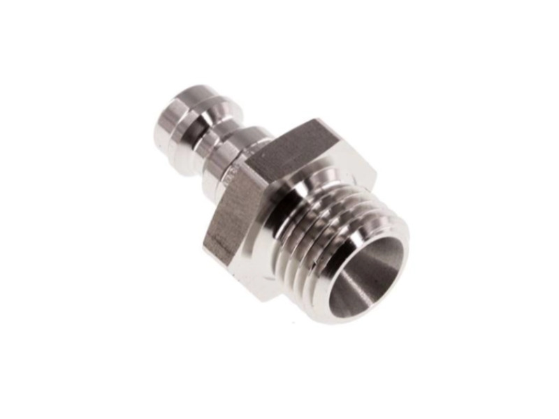Kupplungsstecker AG G 3/8" NW 5 Edelstahl 1.4404
