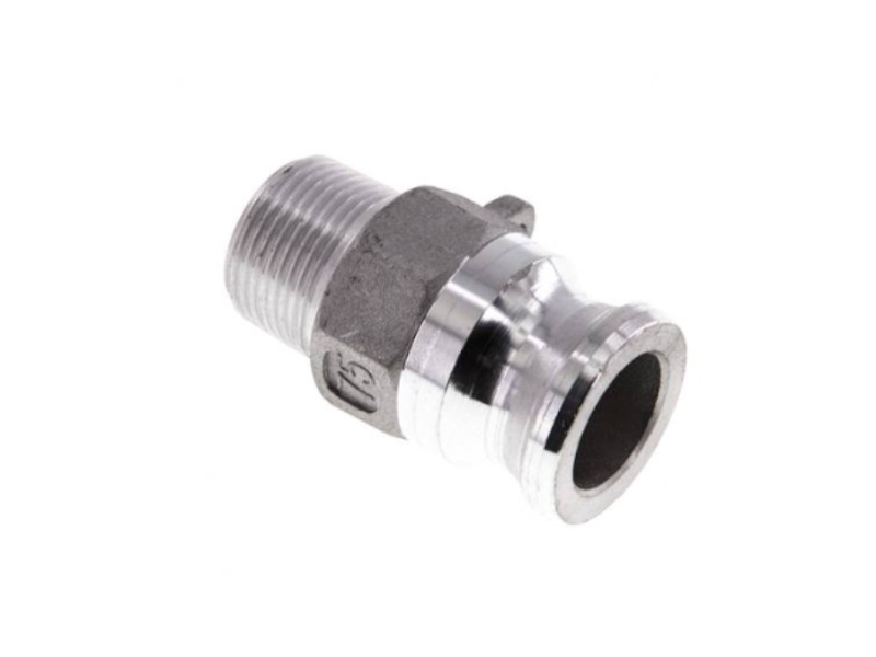 Kupplungsstecker mit AG R Aluminium - Typ F