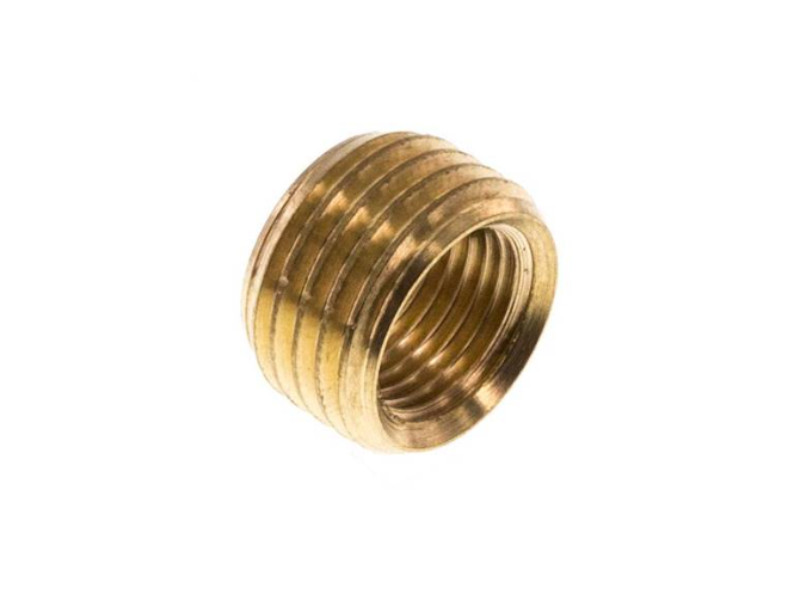 Reduziernippel ohne Bund AG G 3/8" - IG G 1/4" Messing 