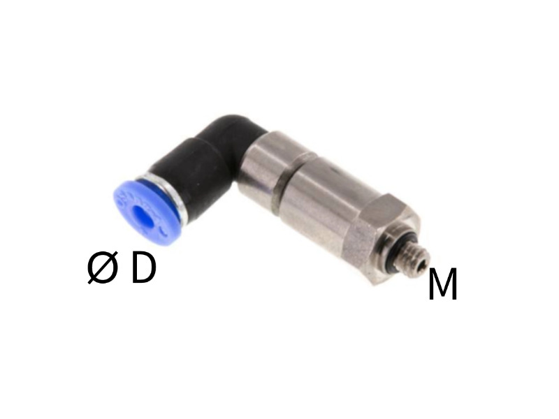 AG M metrisch IQS 90°-Winkel Drehverschraubung 1500 U/min