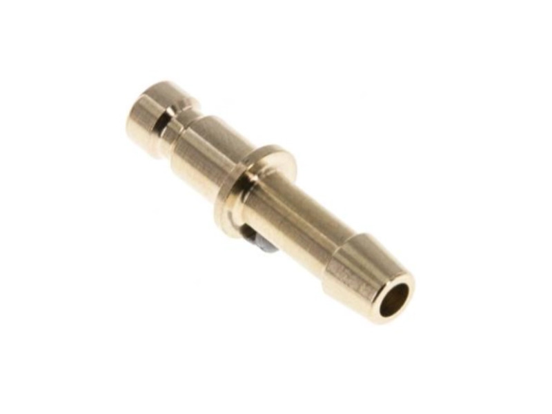 Kupplungsstecker mit Schlauchtülle 4 mm NW 2,7 Messing