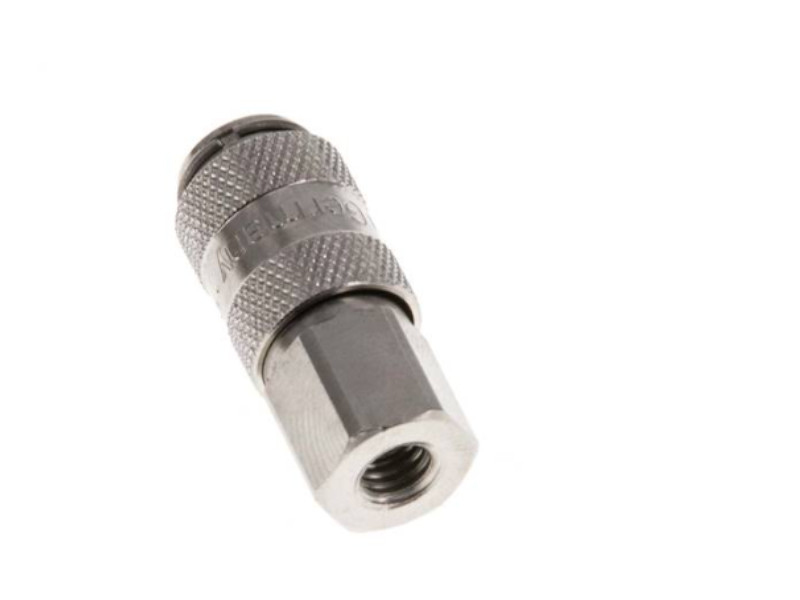 Kupplungsdose IG M 5 NW 2,7 Messing vernickelt