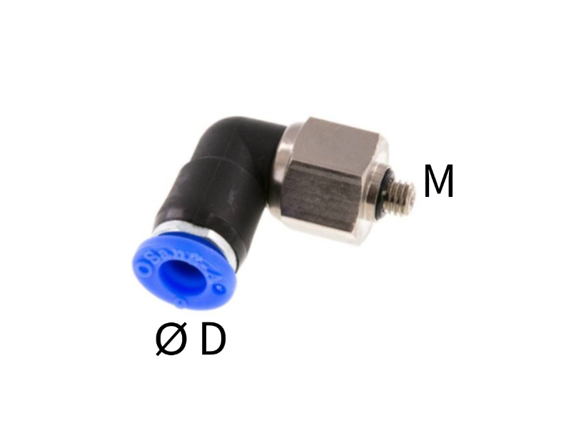 AG M metrisch IQS 90°-Winkel Drehverschraubung 500 U/min