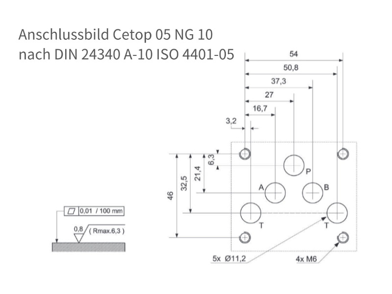 4/3 Wege Cetop Ventil NG 10 Nennspannung 12 V DC Kolbentyp S3 (Preis auf Anfrage)