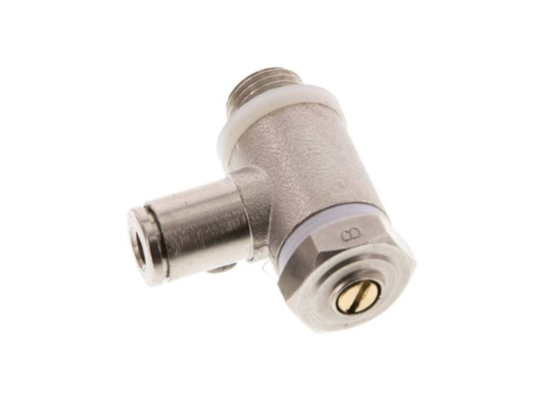 Hohlschraubenbauform mit Schlitzschraube zuluftregelnd AG G 1/4" - 10mm IQS-MSV